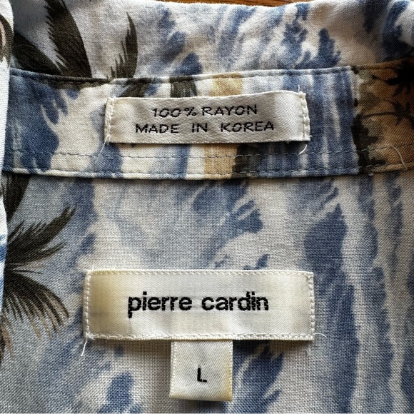 Pierre Cardin Hawaiian Shirt Size Large - Picture 2 of 7